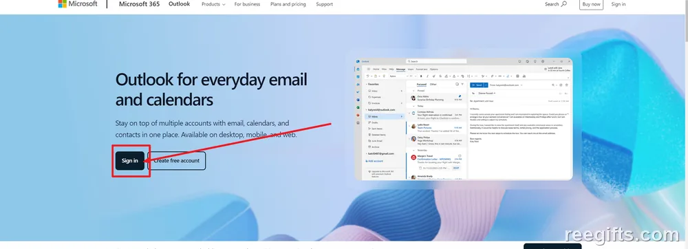 Outlook 邮箱登录页