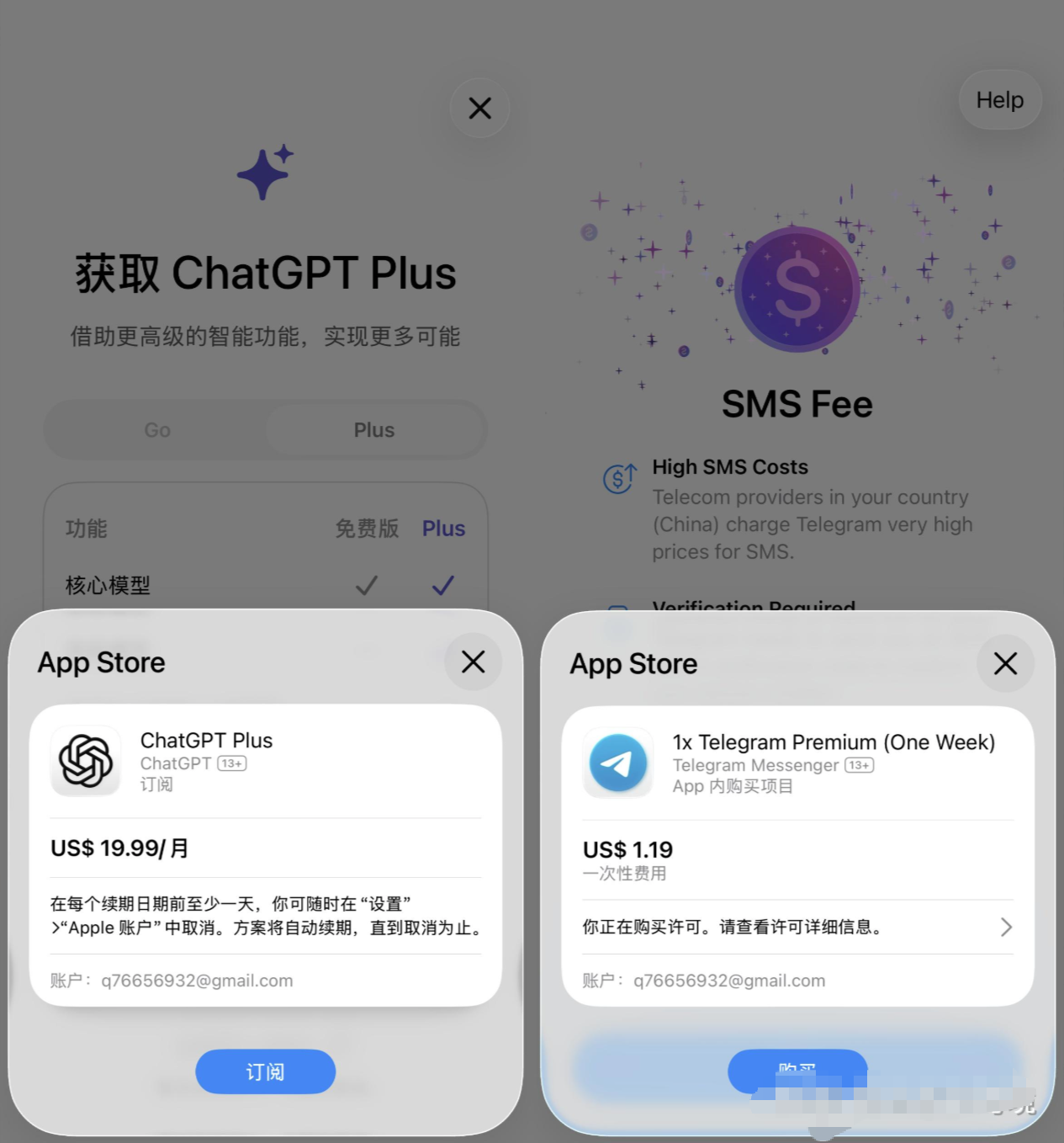 ChatGPT内购扣款订阅明细